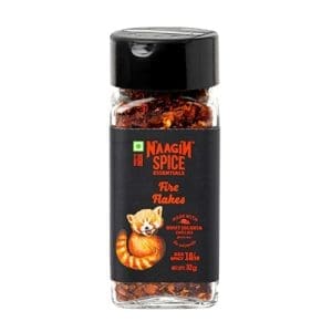 NAAGIN Indian Spice Essentials Chilli Flakes - Roasted Bhut Jolokia Chilli Flakes 32 GMS
