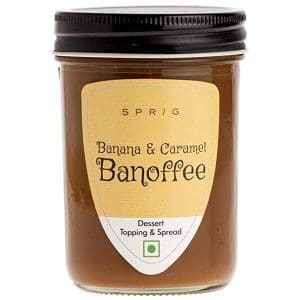 Sprig Banana and Caramel Banoffee | Milk-based Sweet Spread| No Hydrogenated Vegetable fats | Breakfast Spread | Dessert Topping | No Artificial Flavours | 290g