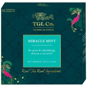 TGL Co. Miracle Mint Tea Bags Herbal Tea, 32 GMS