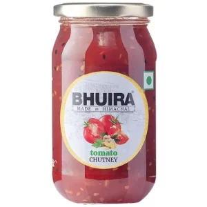 BHUIRA Tomato Chutney/ Dip - With Antioxidants, Anti-Inflammatory Properties, 460 g Glass Bottle