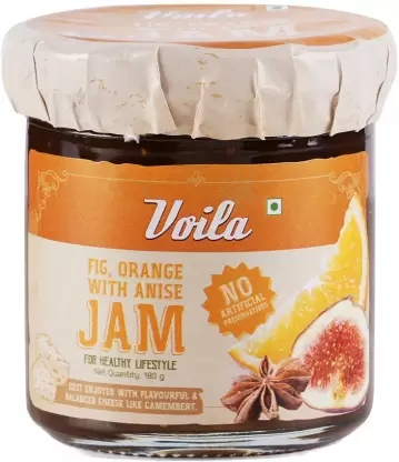 VOILA Portuguese Jam for Cheese Fig, Orange and Anise 180 GMS