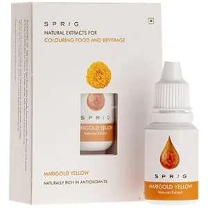 Sprig Plant-Based Food & Beverage Colouring - Natural, Marigold Yellow, 15 ml