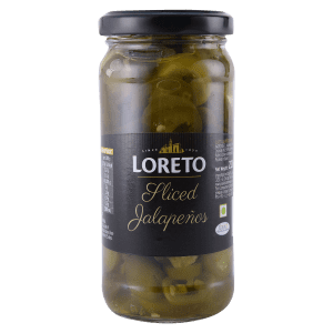 Loreto Sliced Green Jalapeno Hot Peppers  220 GMS