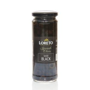 Loreto Sliced Black Olives  440 GMS
