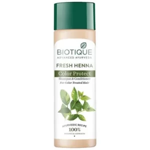 BIOTIQUE Advanced Ayurveda Fresh Texture Shampoo & Conditioner - Henna Leaf, 190 ml