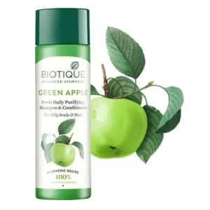 Biotique Bio Green Apple Fresh Daily Purifying Shampoo and Conditioner For Oily Scalp & Hair
