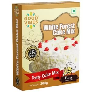 Good Vibes White Forest Cake Mix (No Egg) 200gm