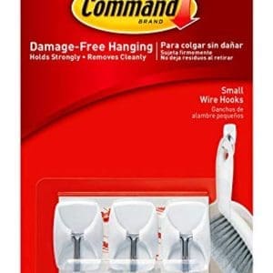 Command Wire Hooks, Small, White,