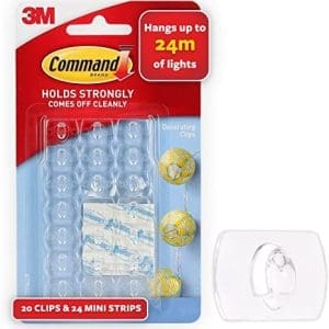 Command 17026CLR-ES Decorating Clips, Clear, 20-Clips