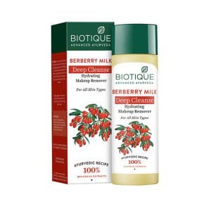 Biotique Berberry Milk Deep Cleanse Hydrating Makeup Remover For All Skin Types, 120ML