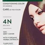 Biotique Bio Herbcolor Conditioning Hair Color, 50g + 110ml - Brown 4N (Pack of 1)