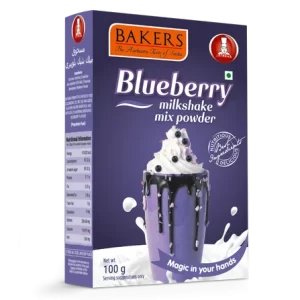 Bakers Blueberry  Milkshake Mix powder 100 gm