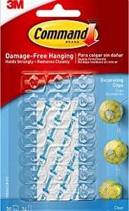Command Plastic Decorating Clips, Clear, 20-Clip
