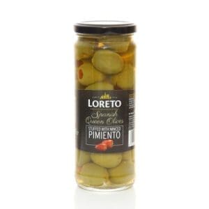 Loreto Minced Pimiento Stuffed Queen Olives 440 GMS