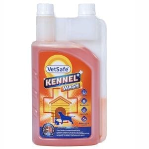 VetSafe® Kennel Wash | 1000 ML | Kennel Cleaner | Pet Floor Cleaner | Pet Area freshener | Odour Neutralizer | Anti microbial | Disinfectant | for Professionals and Pet Owners | Super Concentrate | Orange Power