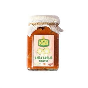 Amla Garlic Chutney / Relish 200 gm - Homemade, Farm Fresh, Preservative Free & Traditional Taste by The Little Farm Co