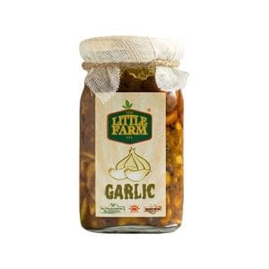 THE LITTLE FARM CO Garlic Pickle/ Lahsun Ka Achar 400 GM Homemade, Farm Fresh, Preservative Free, Gourmet Foods & Traditional Taste