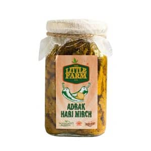 THE LITTLE FARM CO Adrak Hari Mirch Ka achar/ Ginger Green Chilli Pickle 200 GMS
