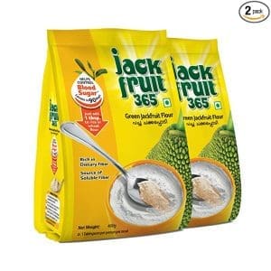 Jackfruit 365  Green Jackfruit Flour - 800GMS (2 Packs of 400G)