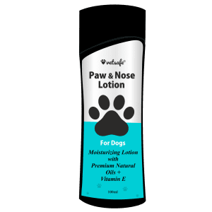 VetSafe Paw and Nose Lotion for Dogs | Best Treatment for Dogs and Puppies with Dry Nose, All Natural and Hypoallergenic Remedy for Chapped Dry Nose| for Dry, Cracked, Chapped Paws, Nose & Elbows | Ayurvedic Treatment of Puppies, Dogs, Kitten, Cats of All Breed