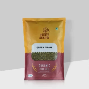 Phalada Pure & Sure Organic Green Gram Whole - 500 GMS