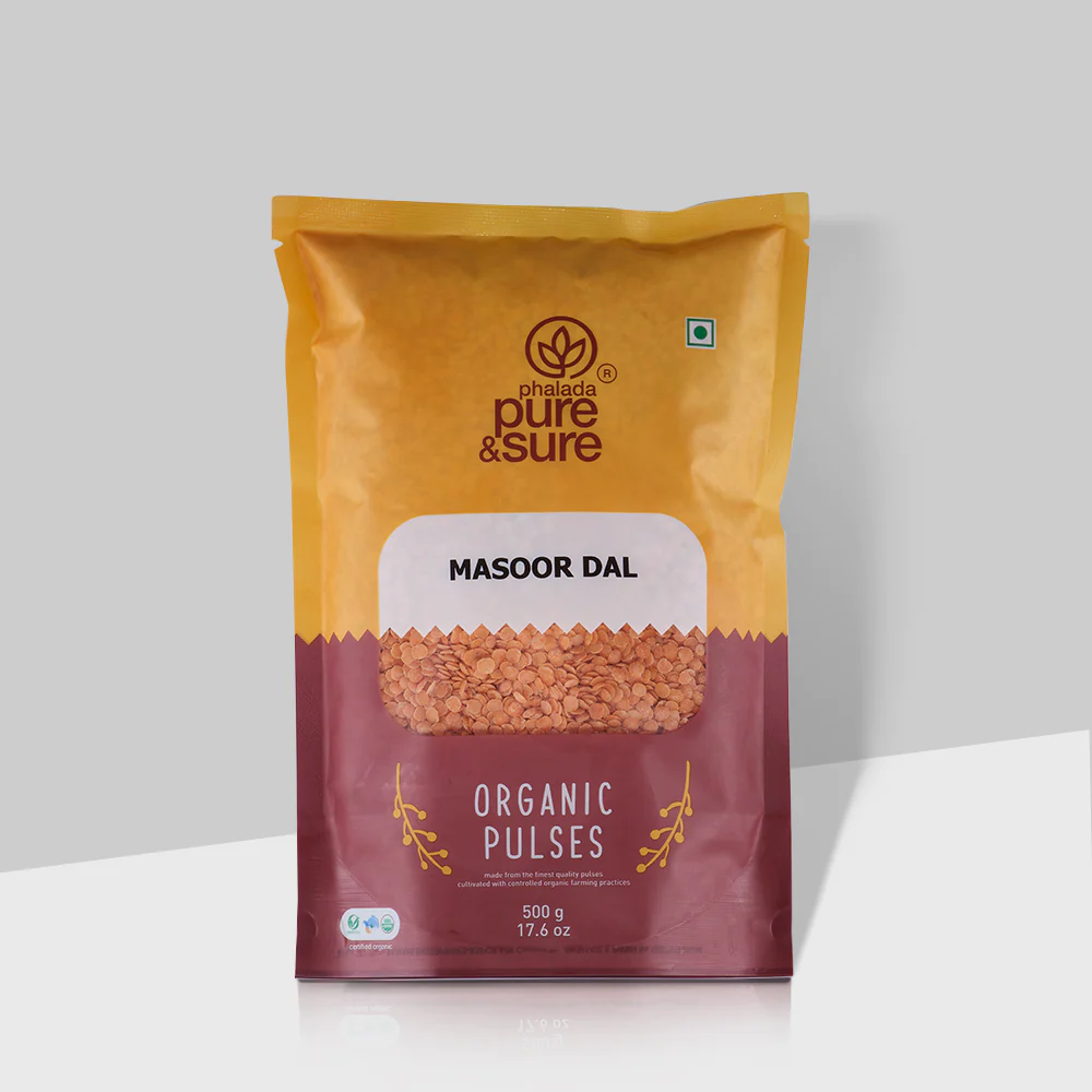 phalada pure & sure Organic Masoor Dal - 500 GMS
