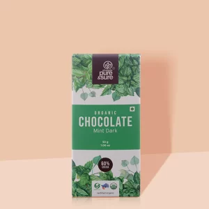 Phalada Pure & Sure Organic Chocolate Bar, Mint Dark 30 - GMS