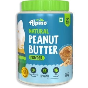 Alpino Natural Peanut Butter Powder 400 GMS